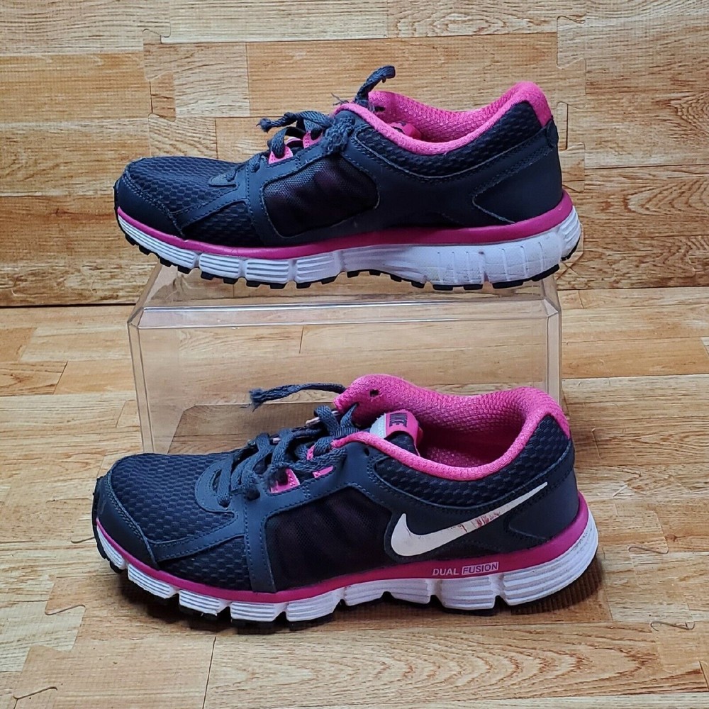 Nike Kids Black and Pink Running Shoes